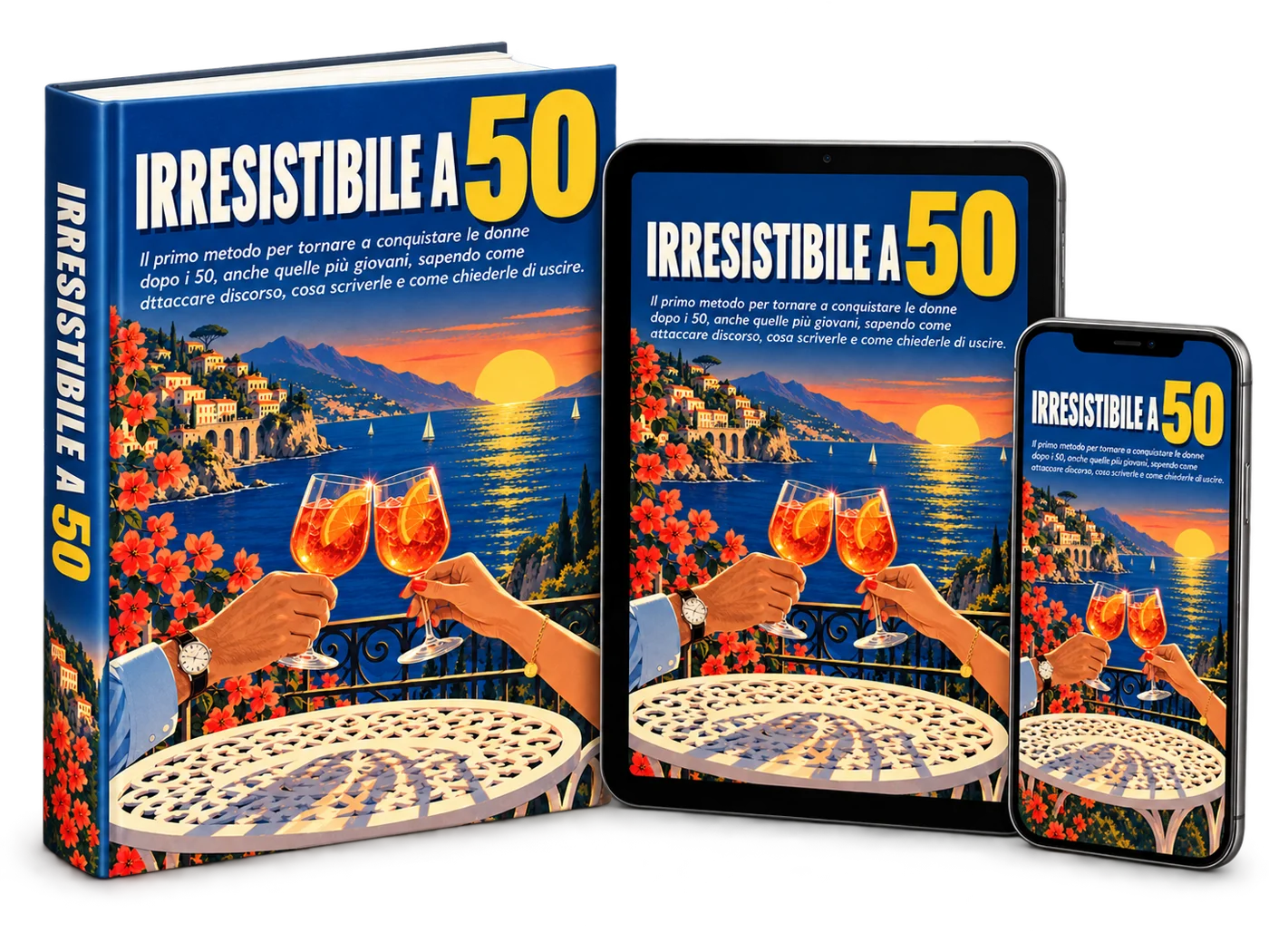 La guida Irresistibile a 50 su libro, tablet e telefono